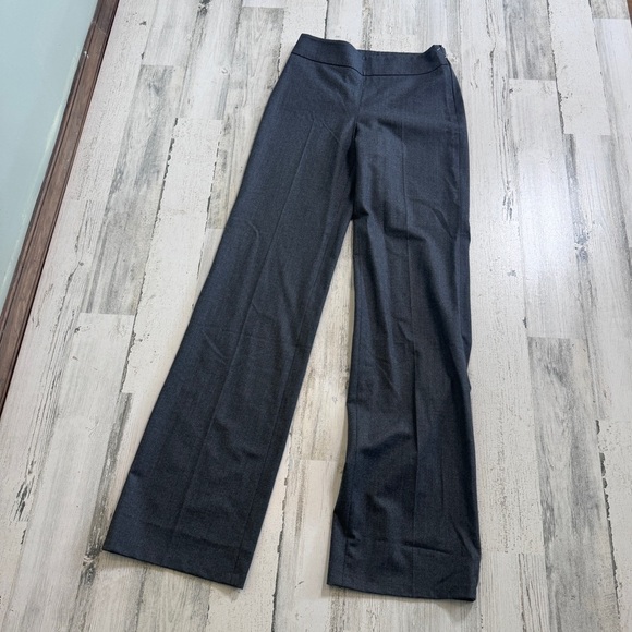 Armani Collezioni Pants Trousers Grey High Ride Wide Leg Dress Size 2 - Picture 1 of 5